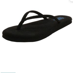 Flojos Fiesta 2.0 Size 9 Black Foam Flip Flops Extra Comfort